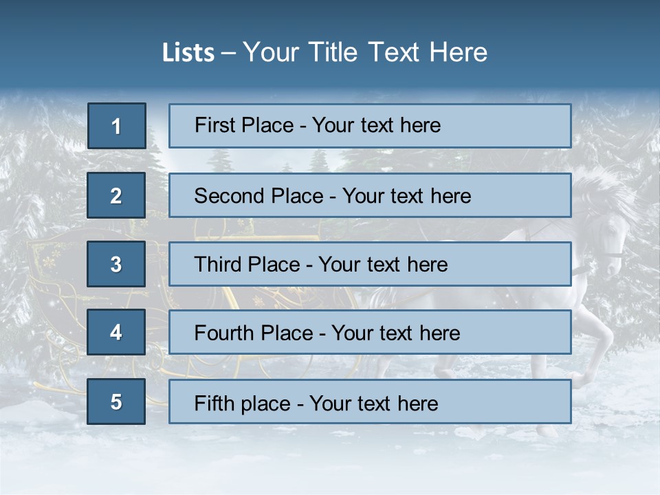 Retro Ilustracja Las PowerPoint Template