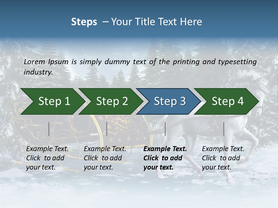 Retro Ilustracja Las PowerPoint Template