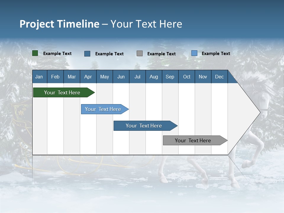 Retro Ilustracja Las PowerPoint Template