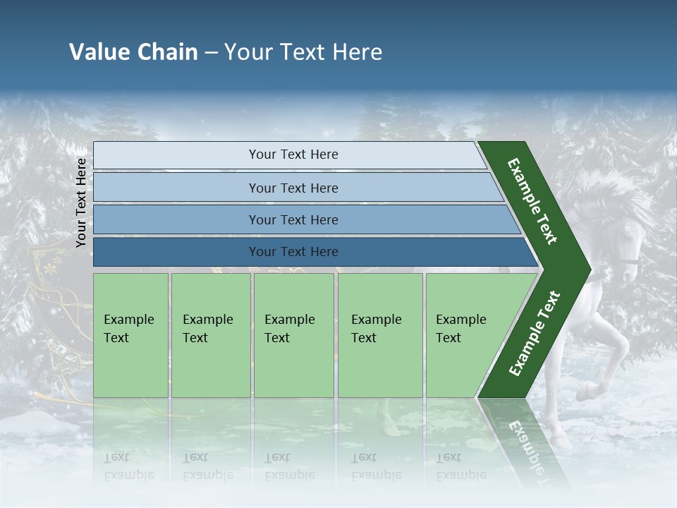 Retro Ilustracja Las PowerPoint Template