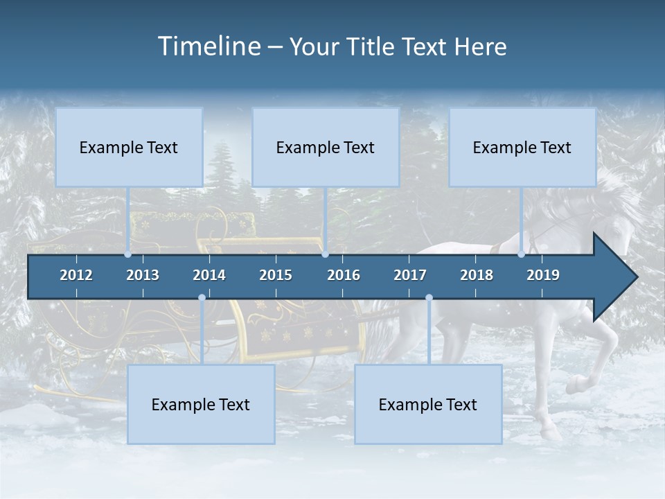 Retro Ilustracja Las PowerPoint Template