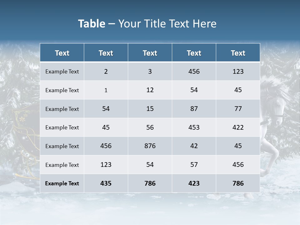 Retro Ilustracja Las PowerPoint Template