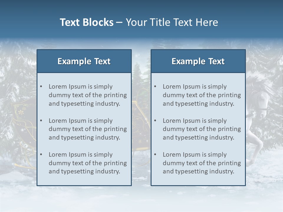 Retro Ilustracja Las PowerPoint Template