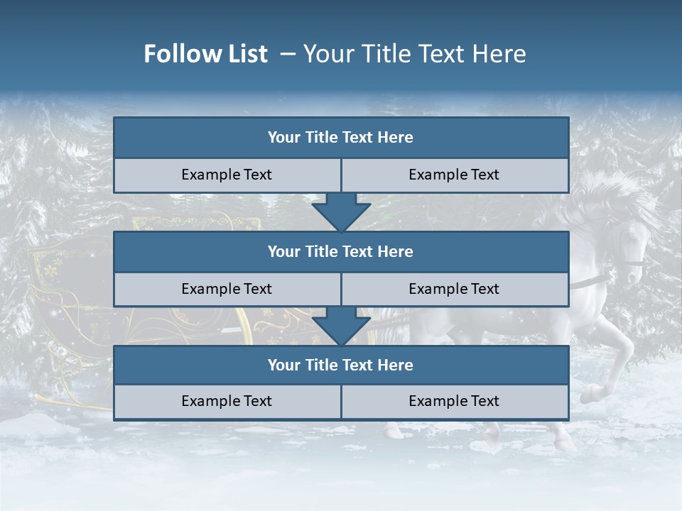 Retro Ilustracja Las PowerPoint Template