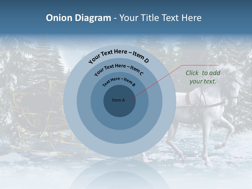 Retro Ilustracja Las PowerPoint Template