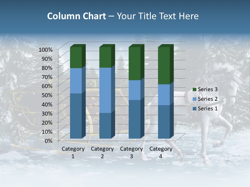 Retro Ilustracja Las PowerPoint Template