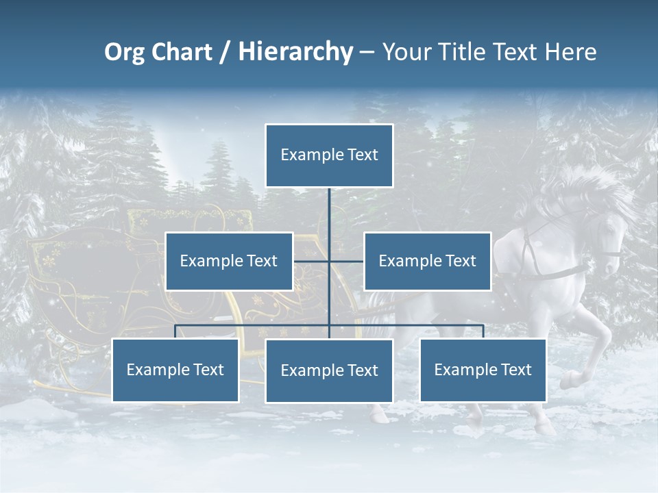 Retro Ilustracja Las PowerPoint Template
