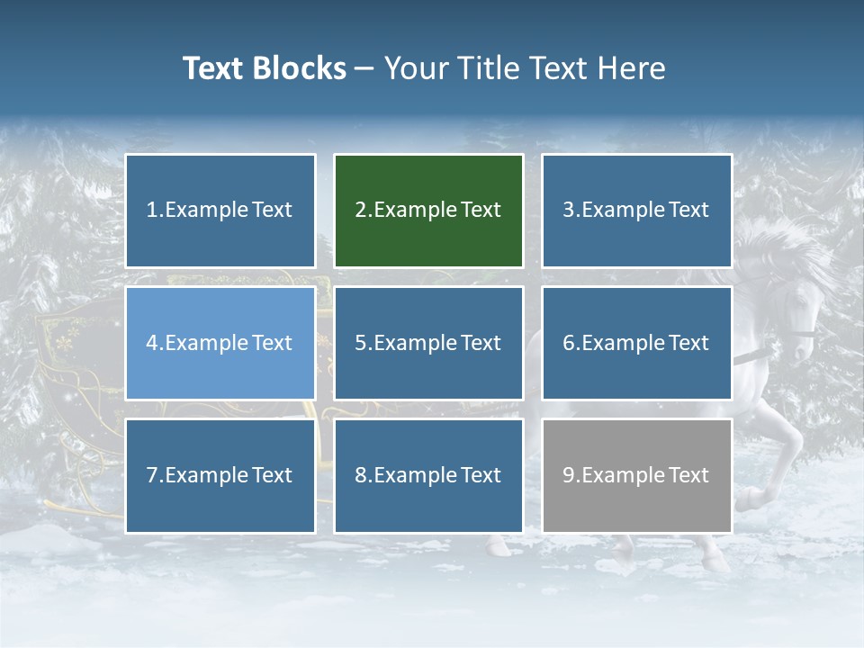 Retro Ilustracja Las PowerPoint Template