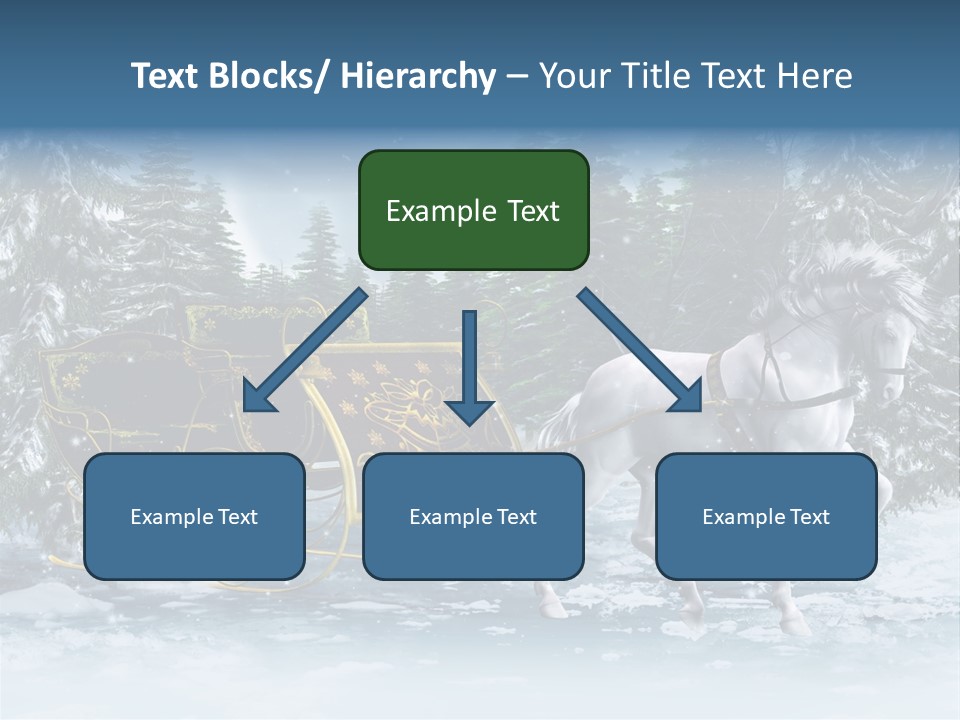 Retro Ilustracja Las PowerPoint Template