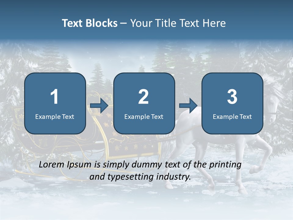 Retro Ilustracja Las PowerPoint Template