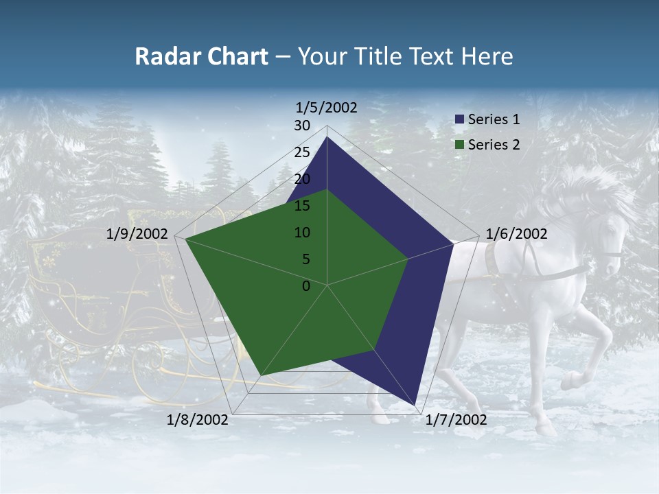 Retro Ilustracja Las PowerPoint Template