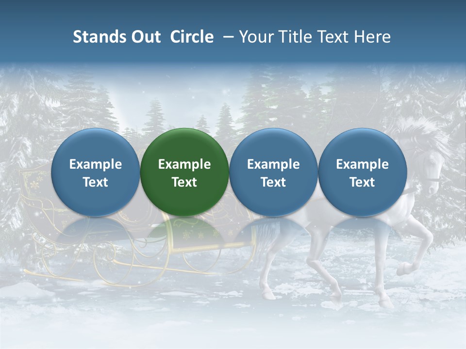 Retro Ilustracja Las PowerPoint Template