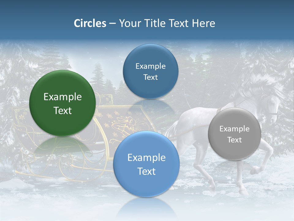 Retro Ilustracja Las PowerPoint Template