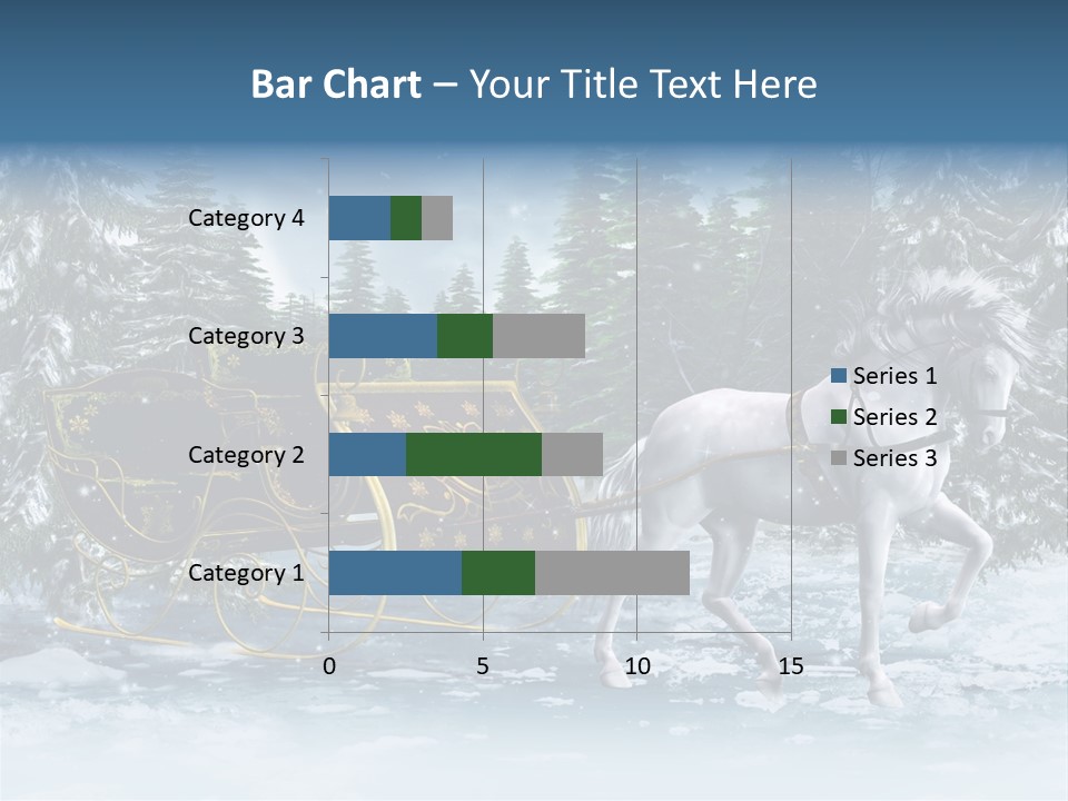 Retro Ilustracja Las PowerPoint Template