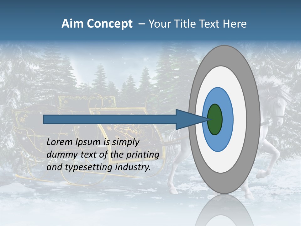 Retro Ilustracja Las PowerPoint Template