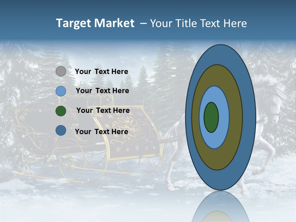 Retro Ilustracja Las PowerPoint Template