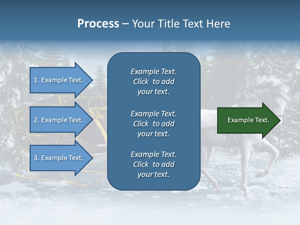 Retro Ilustracja Las PowerPoint Template