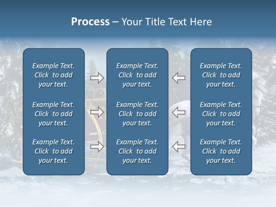 Retro Ilustracja Las PowerPoint Template