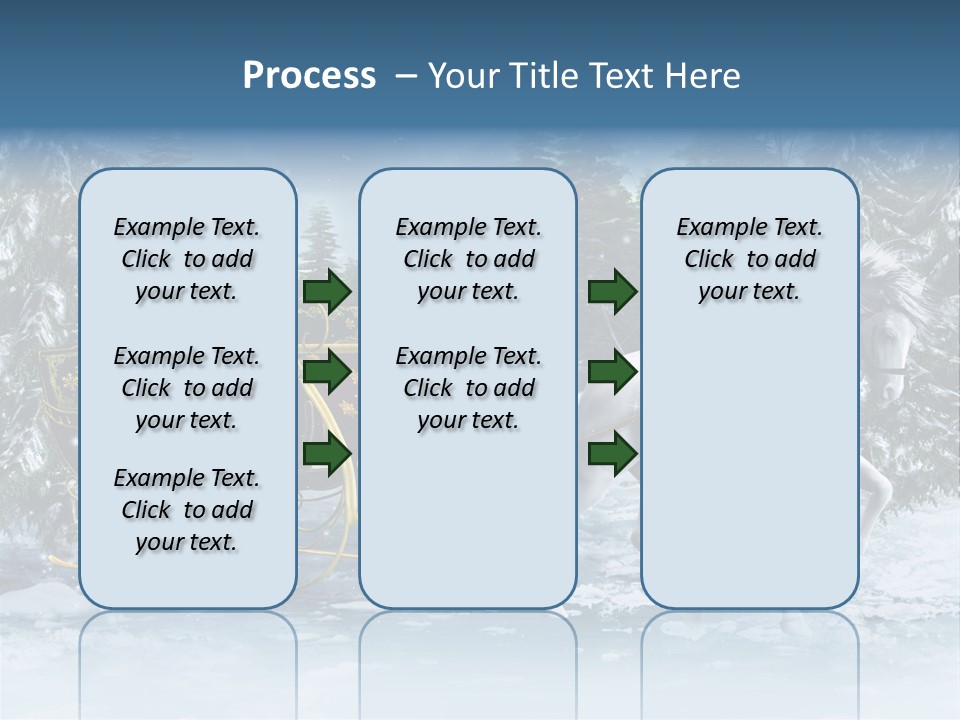 Retro Ilustracja Las PowerPoint Template