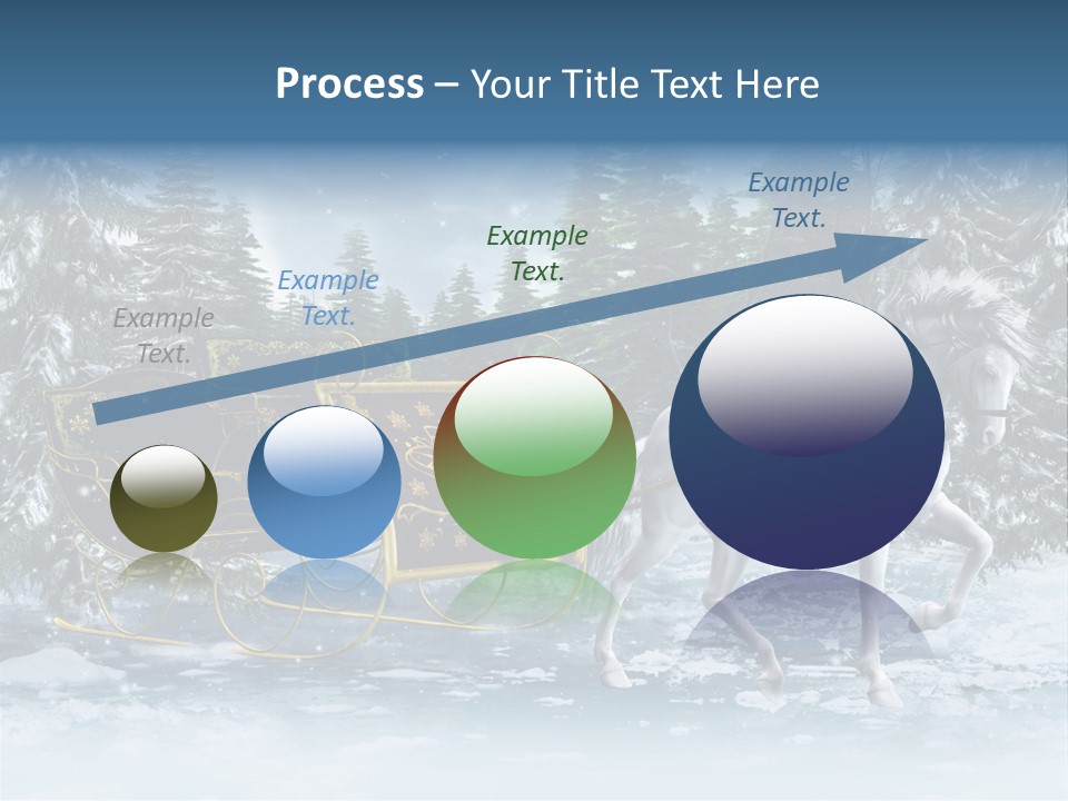Retro Ilustracja Las PowerPoint Template