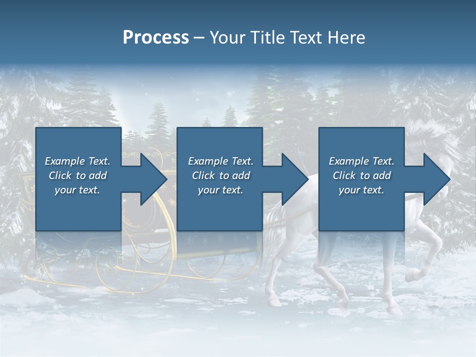 Retro Ilustracja Las PowerPoint Template