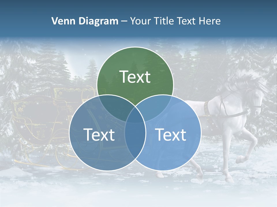 Retro Ilustracja Las PowerPoint Template