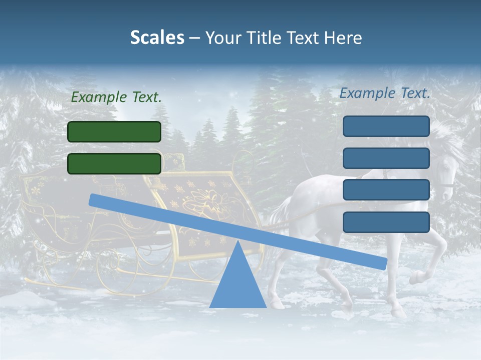 Retro Ilustracja Las PowerPoint Template