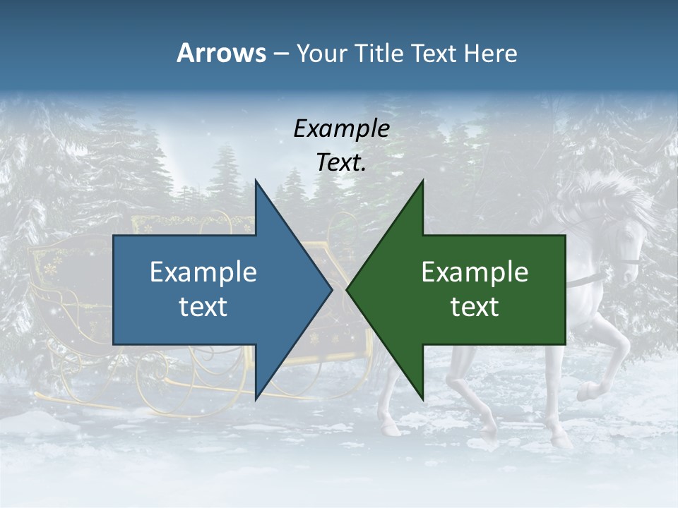 Retro Ilustracja Las PowerPoint Template