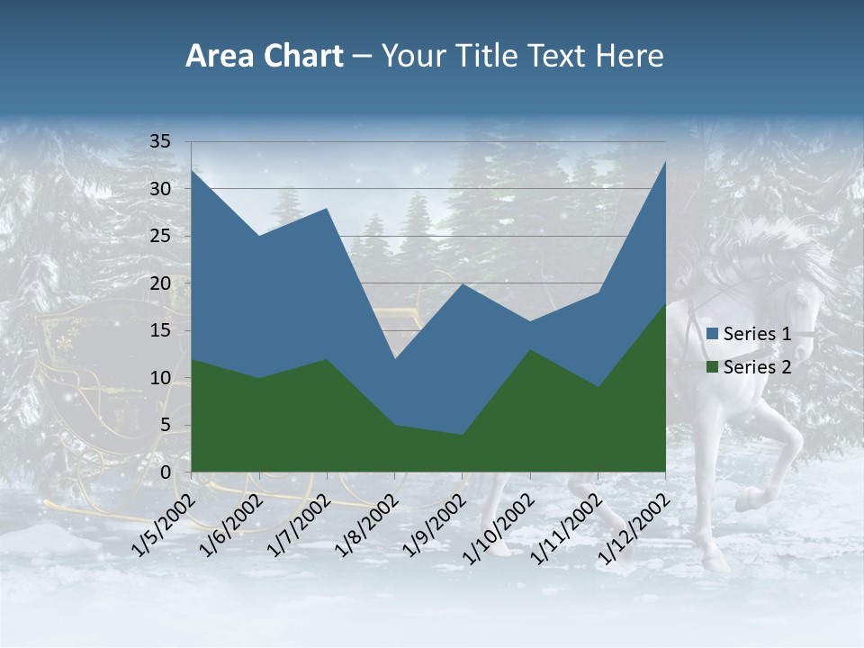 Retro Ilustracja Las PowerPoint Template