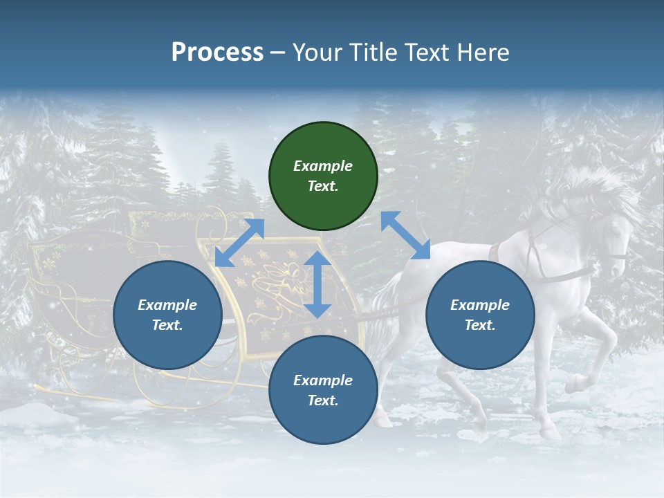Retro Ilustracja Las PowerPoint Template
