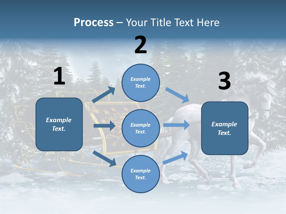 Retro Ilustracja Las PowerPoint Template
