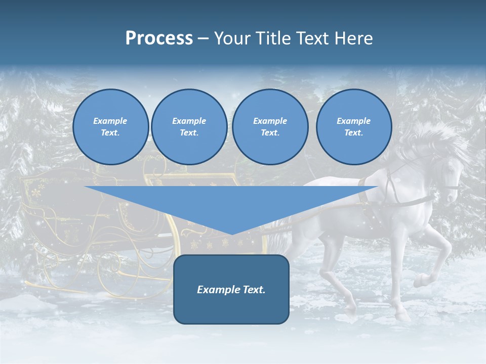 Retro Ilustracja Las PowerPoint Template