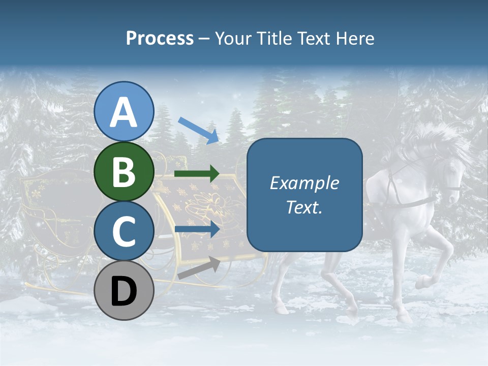 Retro Ilustracja Las PowerPoint Template