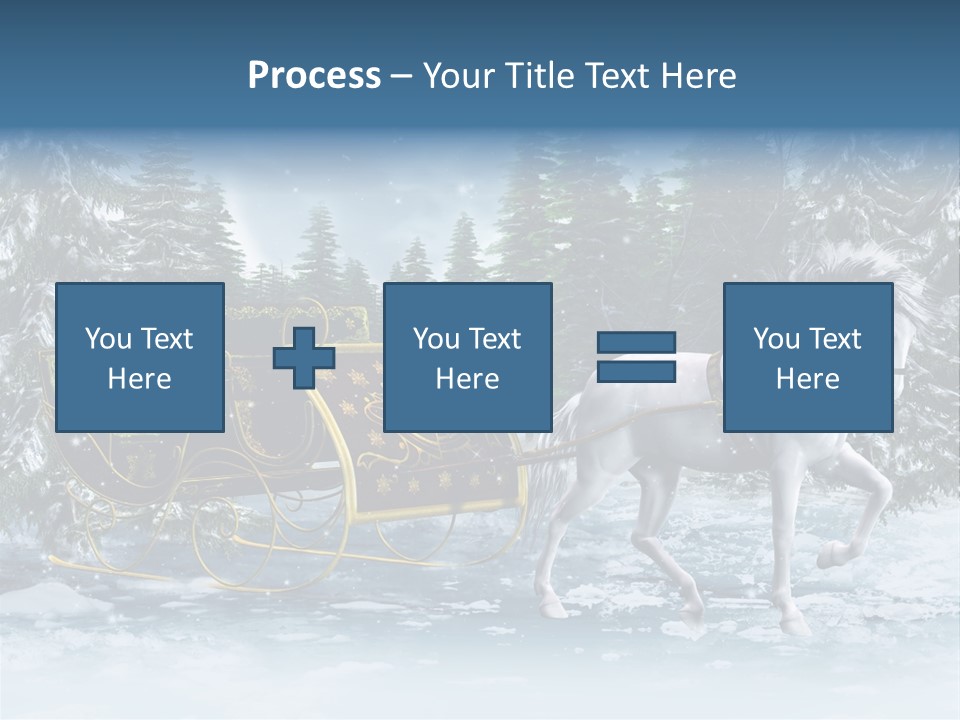 Retro Ilustracja Las PowerPoint Template