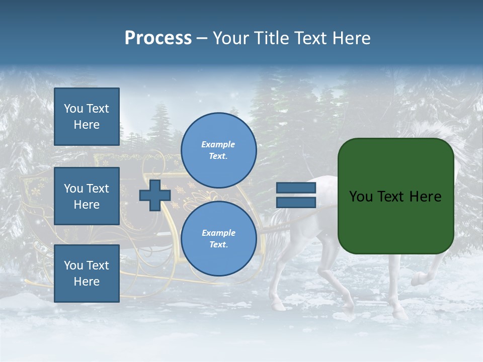 Retro Ilustracja Las PowerPoint Template