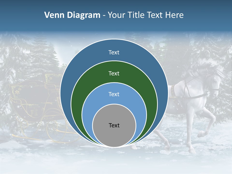 Retro Ilustracja Las PowerPoint Template