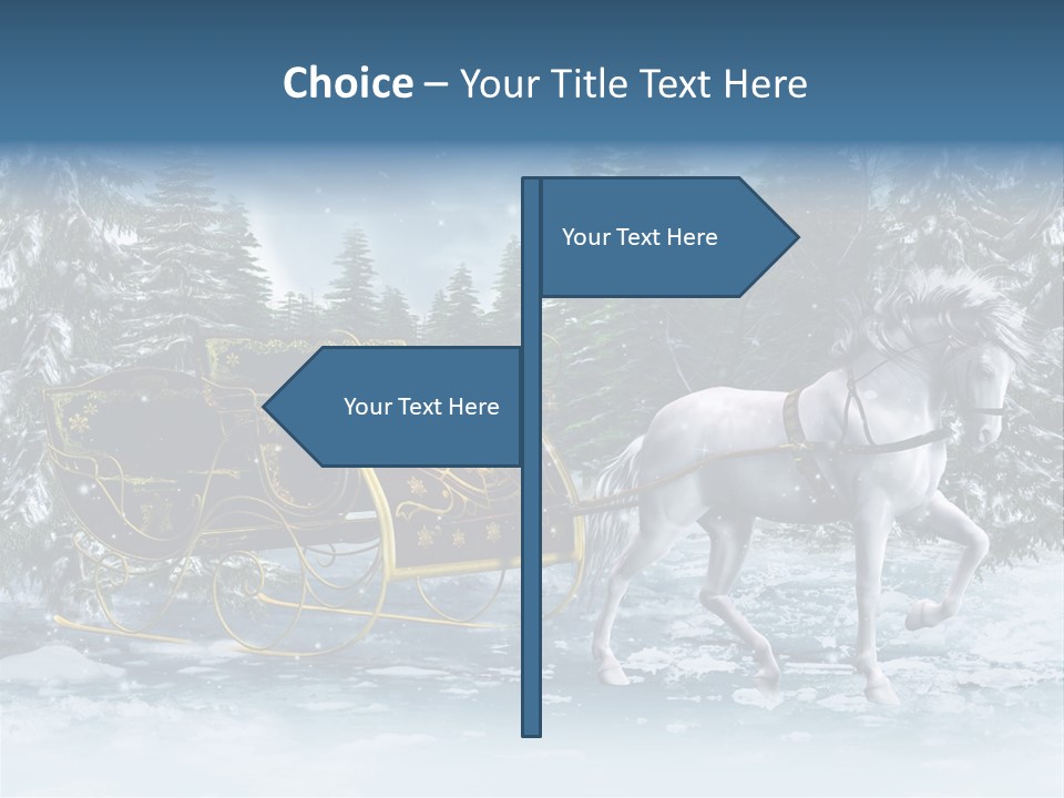 Retro Ilustracja Las PowerPoint Template