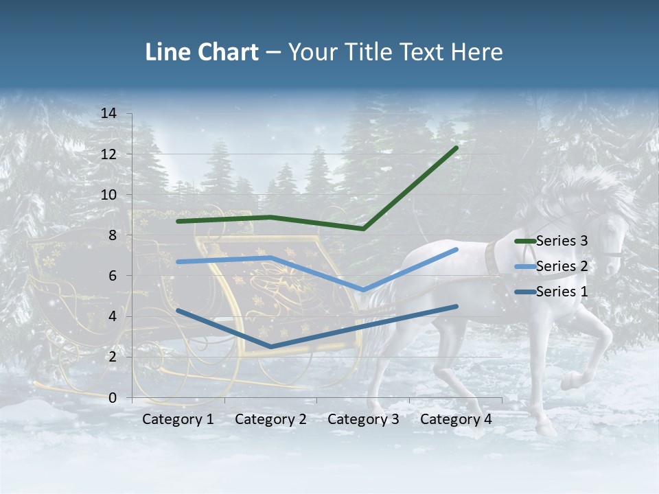 Retro Ilustracja Las PowerPoint Template