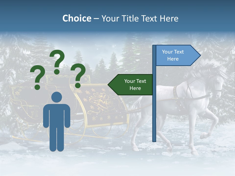 Retro Ilustracja Las PowerPoint Template