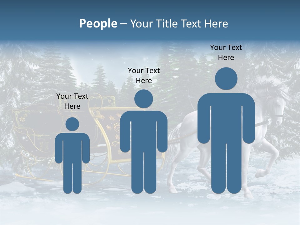 Retro Ilustracja Las PowerPoint Template