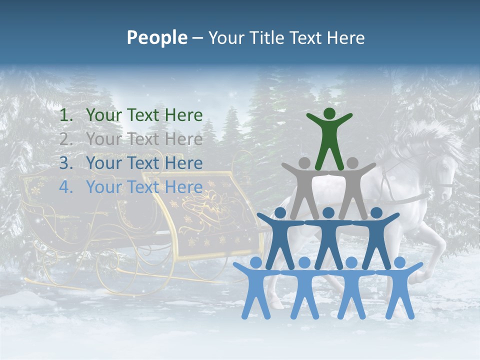 Retro Ilustracja Las PowerPoint Template