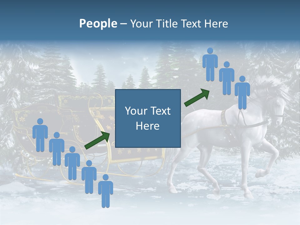 Retro Ilustracja Las PowerPoint Template