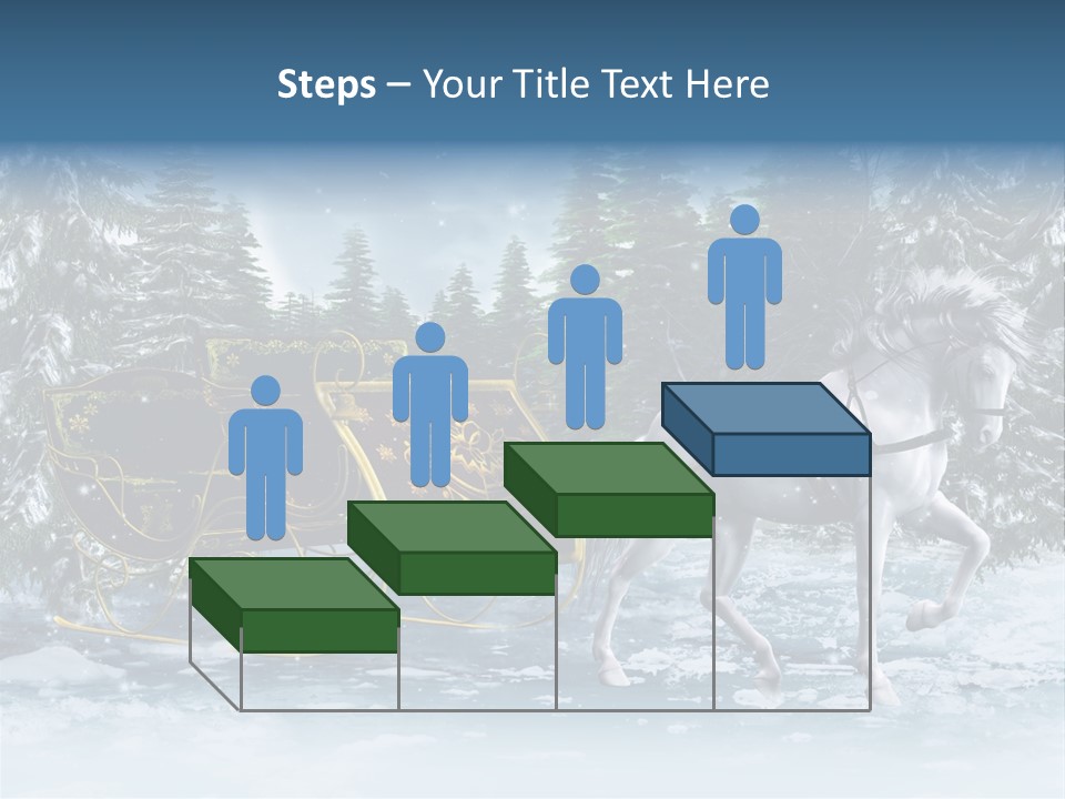 Retro Ilustracja Las PowerPoint Template