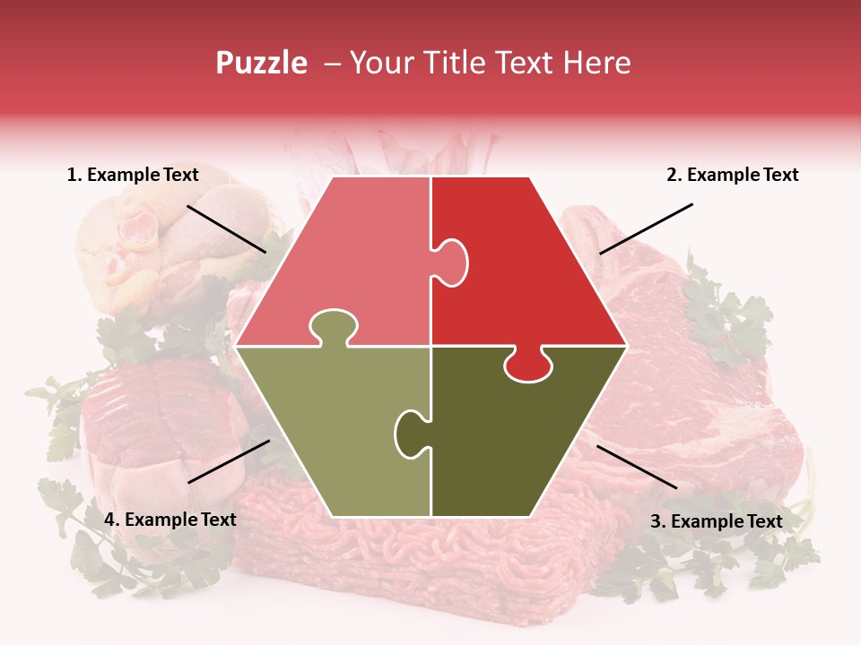 Burgers Skewers Black PowerPoint Template