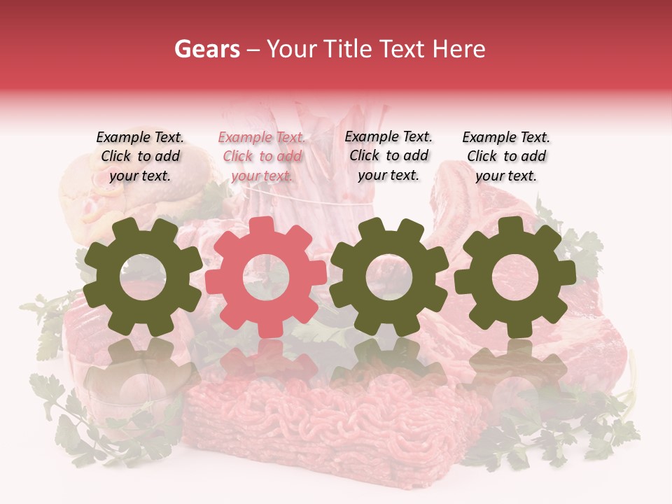 Burgers Skewers Black PowerPoint Template