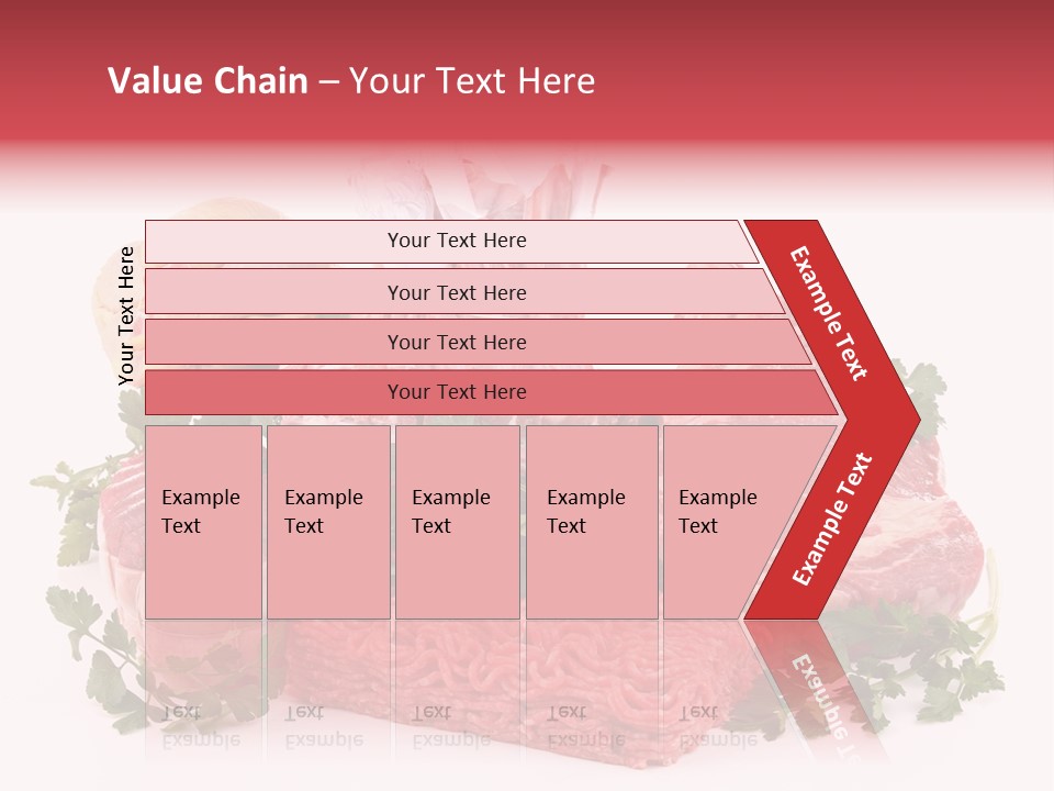 Burgers Skewers Black PowerPoint Template