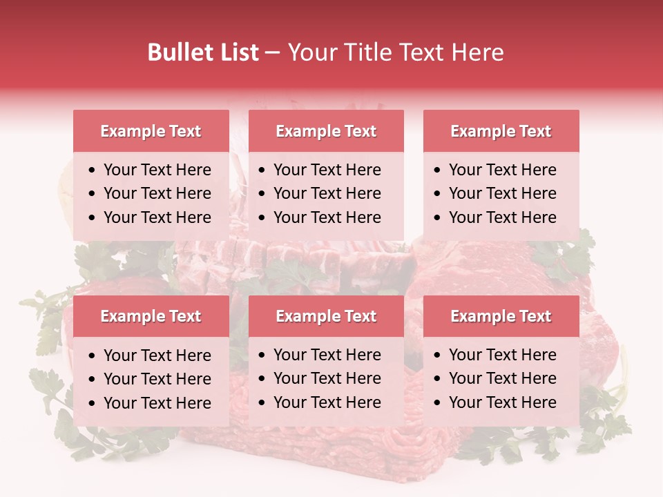 Burgers Skewers Black PowerPoint Template