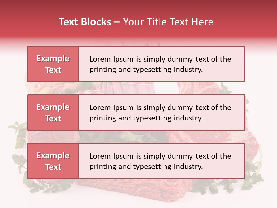 Burgers Skewers Black PowerPoint Template