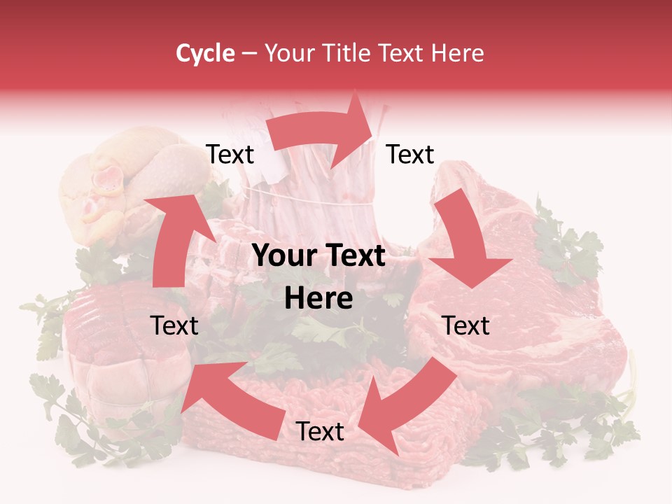 Burgers Skewers Black PowerPoint Template