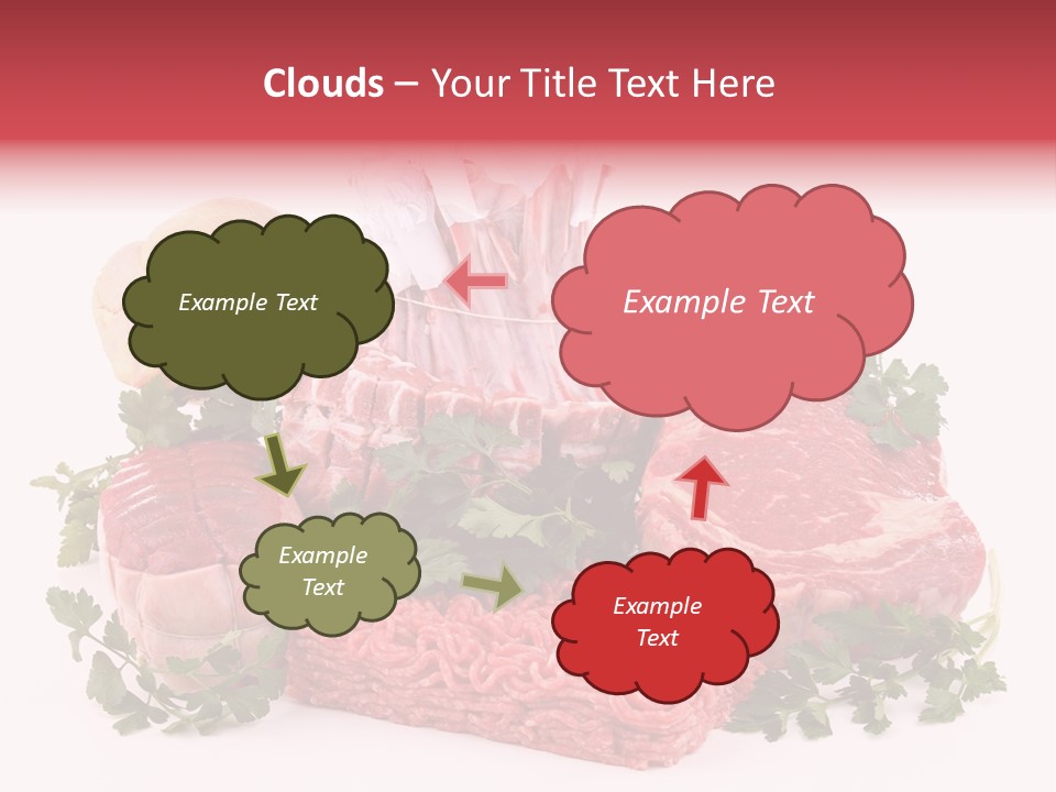 Burgers Skewers Black PowerPoint Template